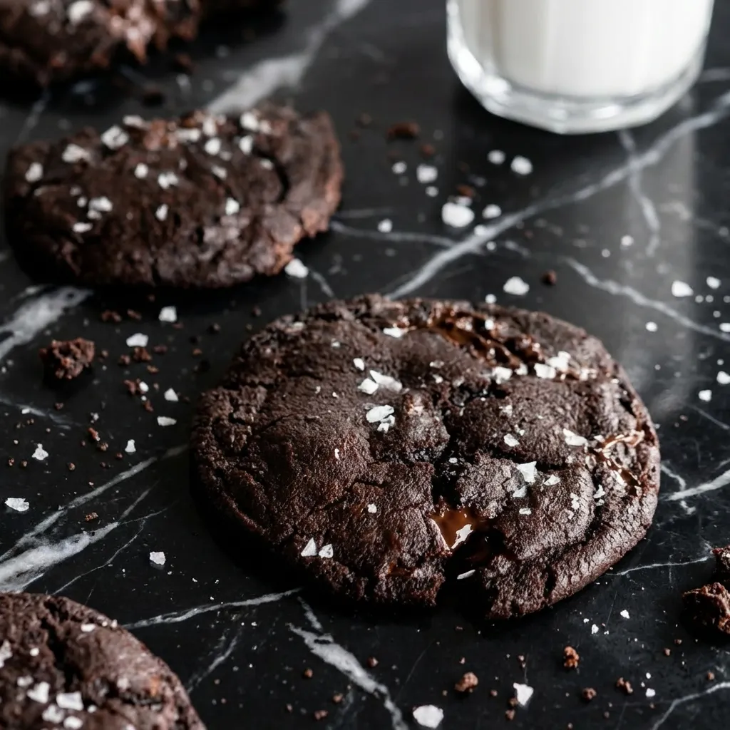 Salted Dark Chocolate Cookies (Rich, Fudgy, and Perfectly Salty)