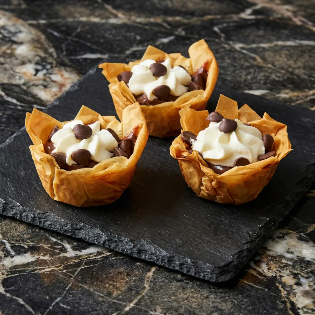 Chocolate Phyllo Cups