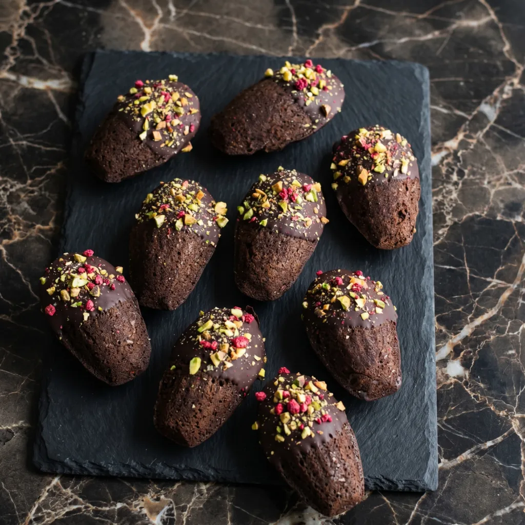 Chocolate Peppermint Madeleines (Little French Holiday Magic)
